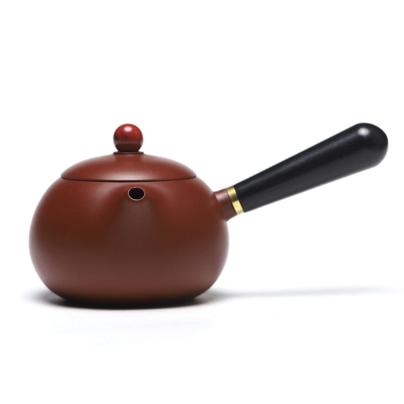 宜兴紫砂茶壶【唐羽西施】（紫朱泥/大红袍 - 200ml）