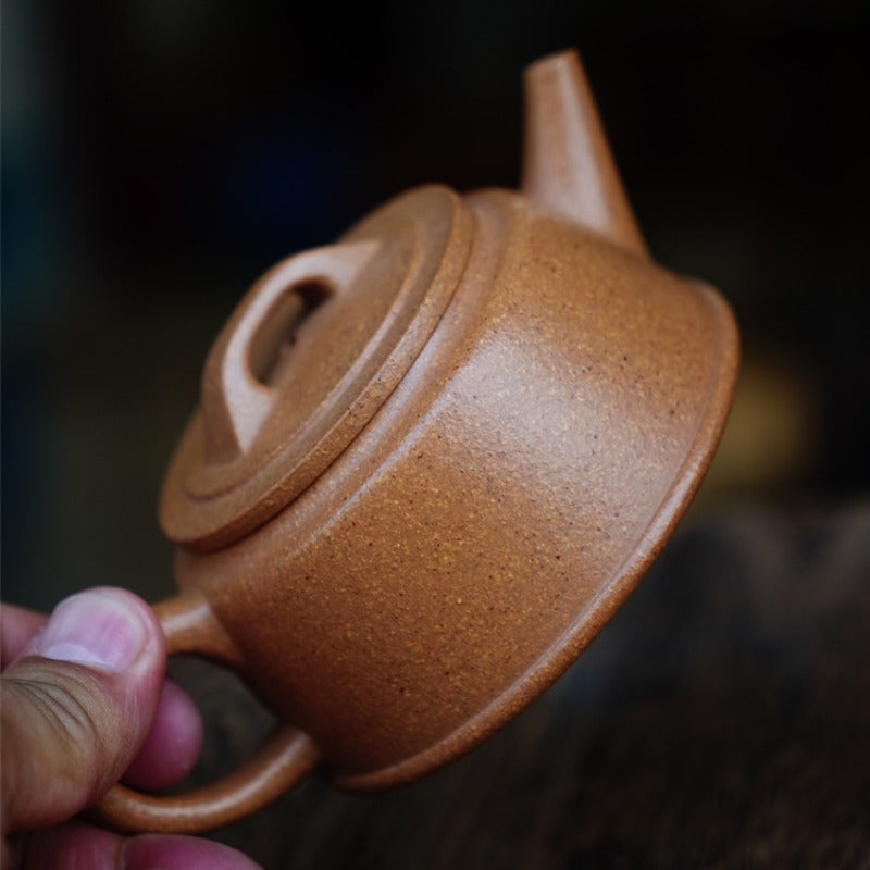 Full Handmade Yixing Zisha Teapot [Yu Zhao Pot] (Wucai Lao Duan Ni - 170ml)