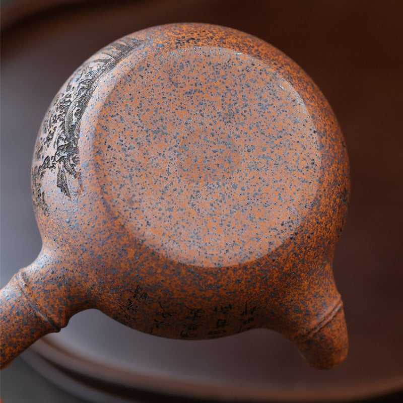 Yixing Zisha Teapot [Bamboo Tang Yu] (Duan Ni Firewood Fired - 120ml)