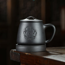 將圖片載入圖庫檢視器 Yixing Zisha Tea Mug with Filter [Teng Long Shi Piao] 560ml
