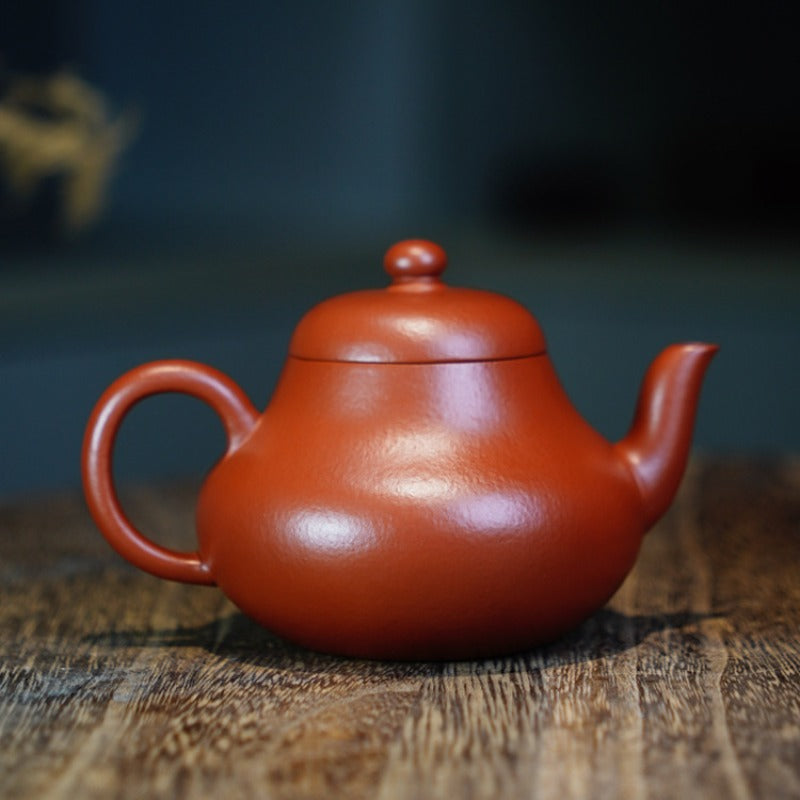 Full Handmade Yixing Zisha Teapot [Pear Pot] (Dahongpao - 170ml)