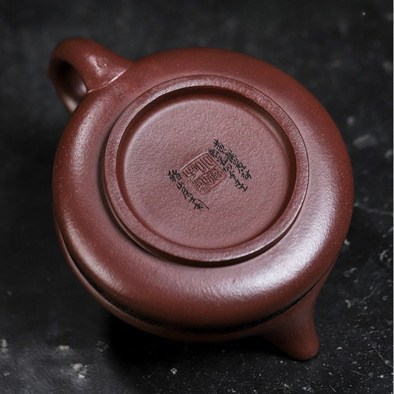Full Handmade Yixing Zisha Teapot [Lucky Bamboo] (Zi Ni - 480ml)