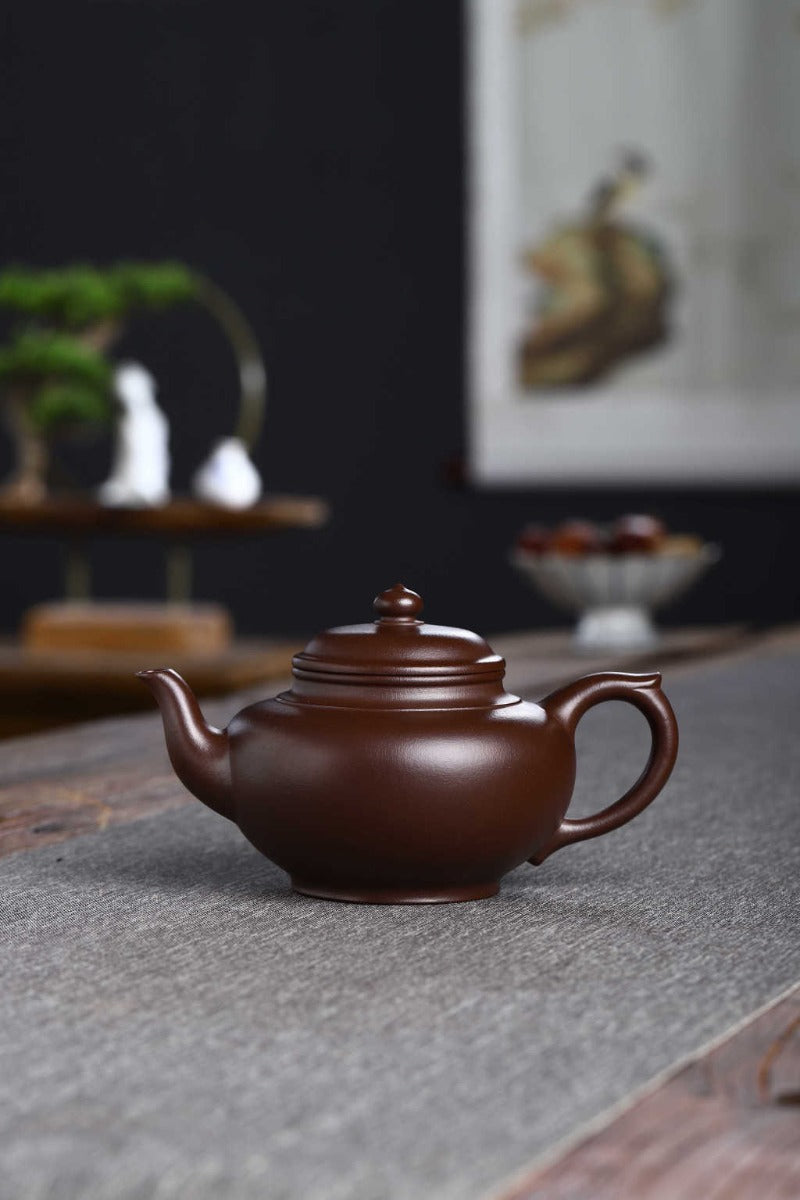 Théière Yixing Zisha entièrement faite à la main [Pot Xiao Ying] (Shi Hong - 360ml)