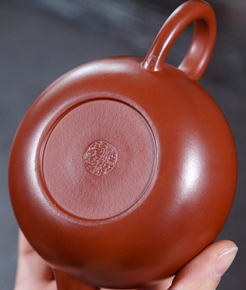 Teko Yixing Zisha Buatan Tangan Sepenuhnya [Wendan Pot] (Dahongpao - 300ml)