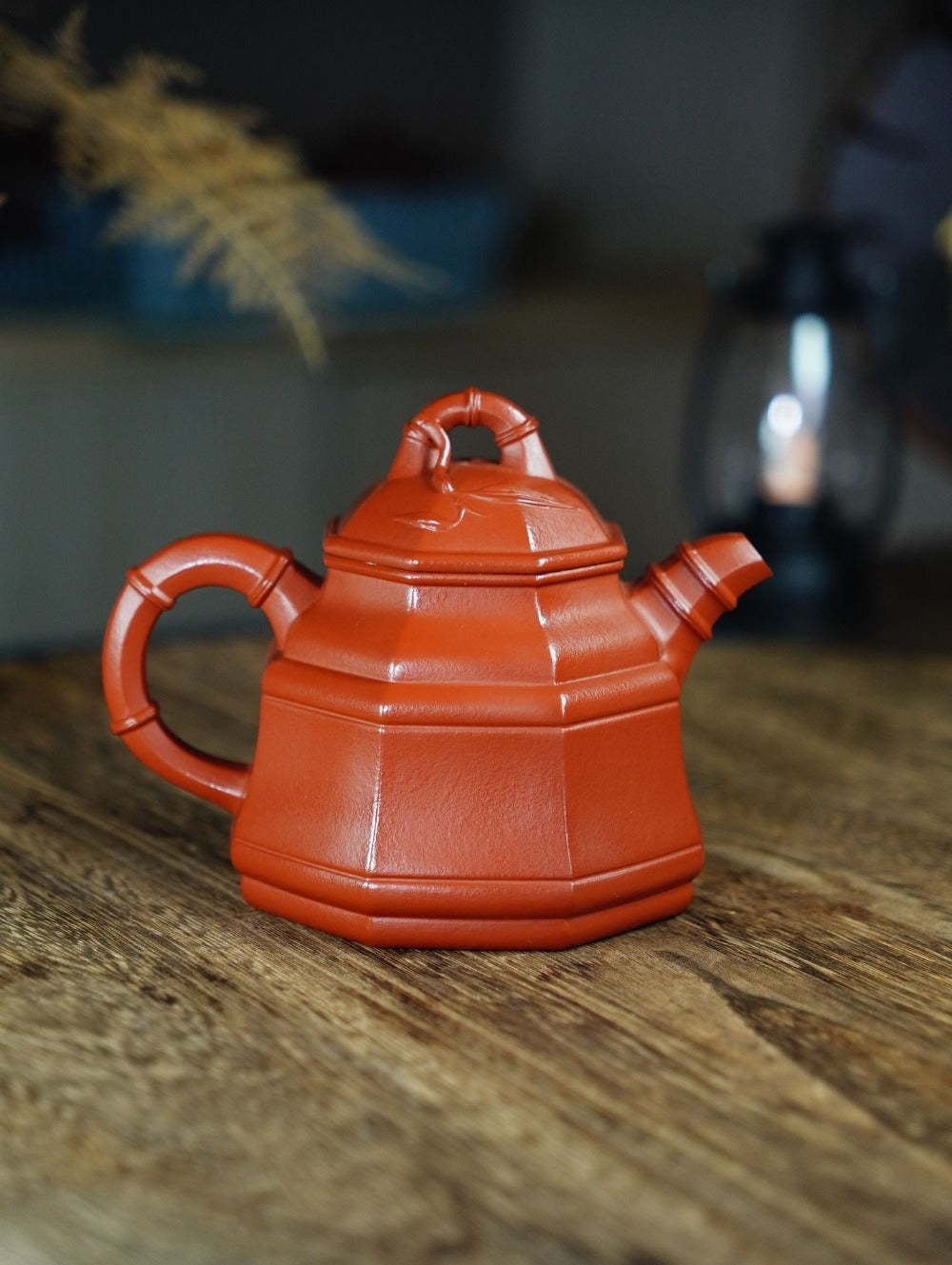 Full Handmade Yixing Zisha Teapot [Bafang Zhu Ding Pot] (Zhu Ni - 300ml)