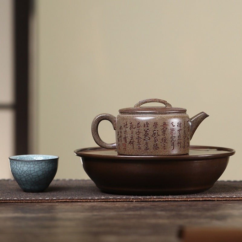 Tetera Yixing Zisha [Hanwa] (cocida a leña Duan Ni - 230ml)