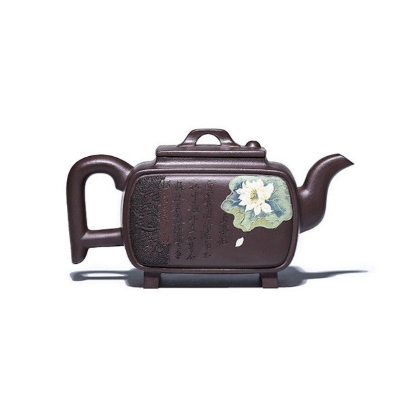 Théière Yixing Zisha entièrement faite à la main [Yi Mai Xiang Cheng] (Tian Qing Zi Ni - 520 ml)