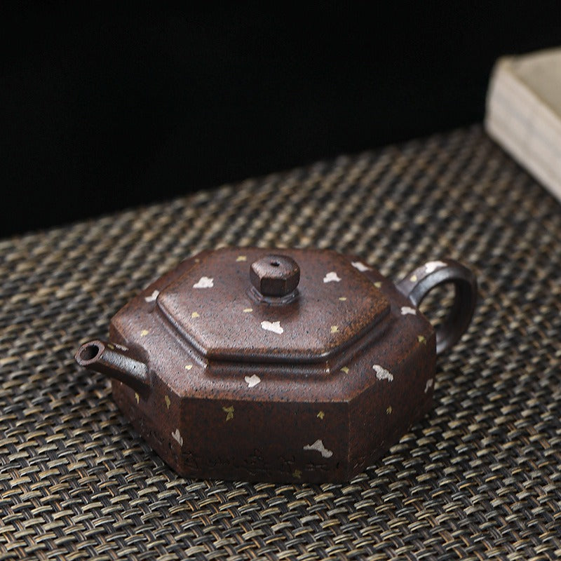 Full Handmade Yixing Zisha Teapot [Liufang De Zhong] (Firewood Fired Duan Ni - 150ml) - YIQIN TEA HOUSE | yiqinteahouse.com | <200ml, full handmade zisha teapot, teapot, teaware