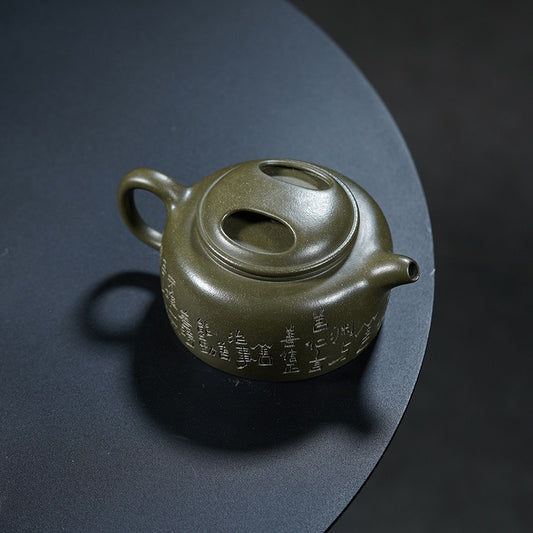 Tetera Yixing Zisha hecha a mano [Niu Gai De Zhong] (Douqing Sha - 280ml)