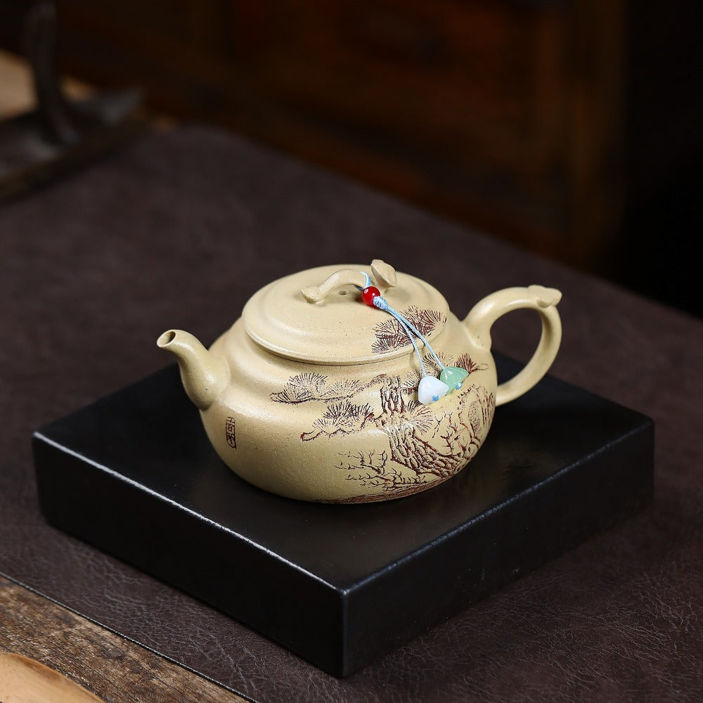 Yixing Zisha Teekanne [Ruyi Song Ying] (Bensan Lu Ni - 220ml)
