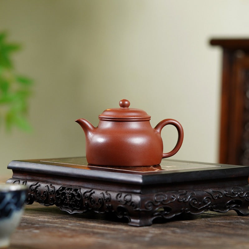 Yixing Zisha Teapot [Pan Hu] (Long Xue Sha - 140ml)