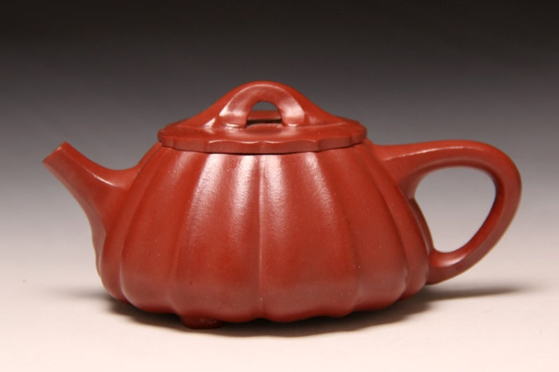 Full Handmade Yixing Zisha Teapot [Linghua Shi Piao Pot] (Dahongpao - 240ml) - YIQIN TEA HOUSE | yiqinteahouse.com | 200-300ml, full handmade zisha teapot, plain smooth, teapot, teaware