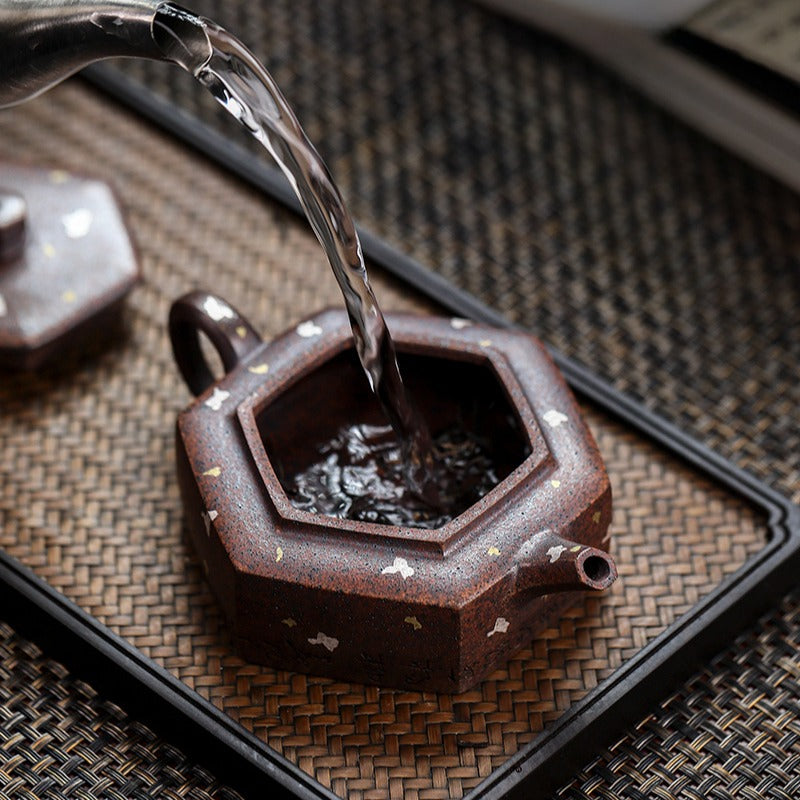 Full Handmade Yixing Zisha Teapot [Liufang De Zhong] (Firewood Fired Duan Ni - 150ml) - YIQIN TEA HOUSE | yiqinteahouse.com | <200ml, full handmade zisha teapot, teapot, teaware