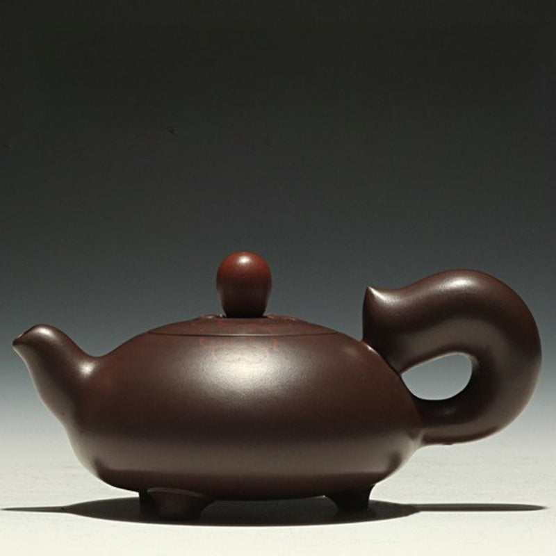 Full Handmade Yixing Zisha Teapot [Squirrel Pot] (Lao Zi Ni - 120/150ml)