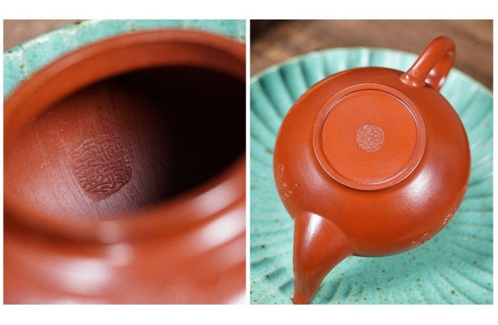 Théière Yixing Zisha entièrement faite à la main [Pot Xiao Ying] (Dahongpao - 350ml)