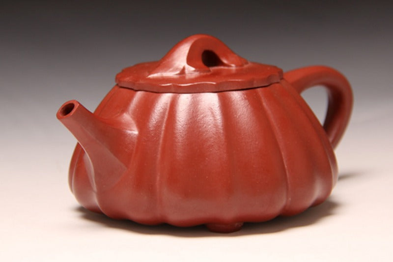 Full Handmade Yixing Zisha Teapot [Linghua Shi Piao Pot] (Dahongpao - 240ml) - YIQIN TEA HOUSE | yiqinteahouse.com | 200-300ml, full handmade zisha teapot, plain smooth, teapot, teaware