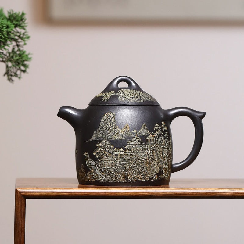 Yixing-Zisha-Teekanne [Qin Quan] (Shi Huang - 420 ml)