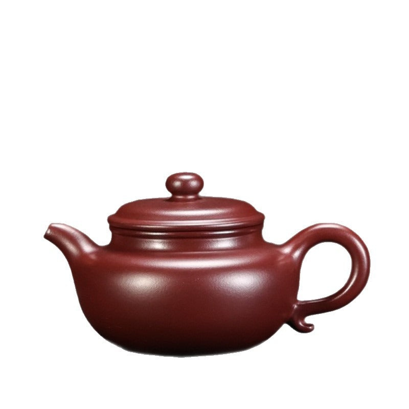 Théière Yixing Zisha entièrement faite à la main [Pot Fanggu] (Long Xue Sha - 160ml)