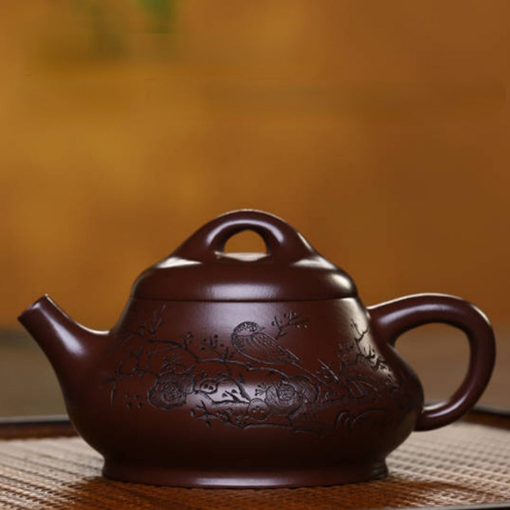 Full Handmade Yixing Zisha Teapot [Xin Piao Pot] (Zi Ni - 190ml)