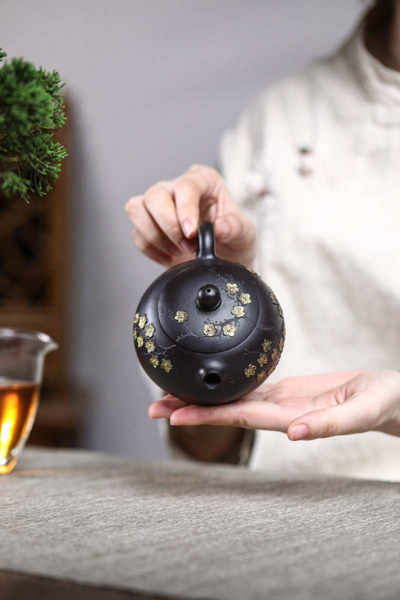 Yixing Zisha Teapot [Plum Blossom Xishi] (Shi Huang - 270ml)