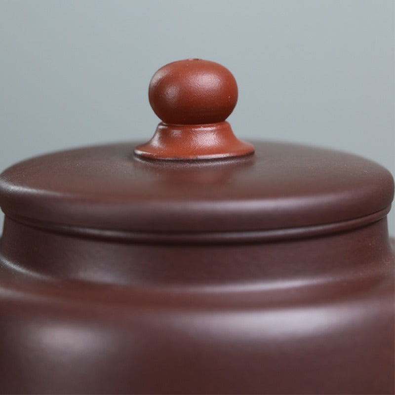 全手工宜兴紫砂茶壶 [鸿运当头] (紫泥 - 390ml)