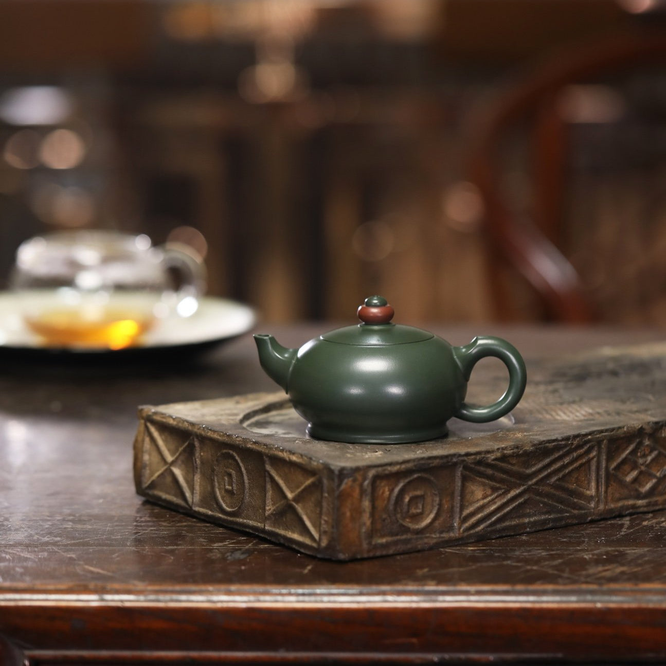 Full Handmade Yixing Zisha Teapot [Shi Lai Yun Zhuan Pot] (Lu Ni - 180ml/300ml) - YIQIN TEA HOUSE | yiqinteahouse.com | 200-300ml, <200ml, full handmade zisha teapot, plain smooth, teapot, teaware