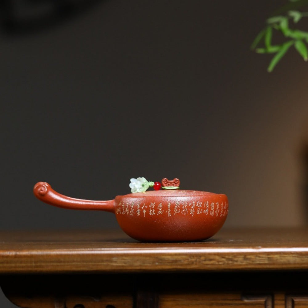 Yixing Zisha Teapot [Lotus Tang Yu] (Hong Jiang Po Ni - 110ml)