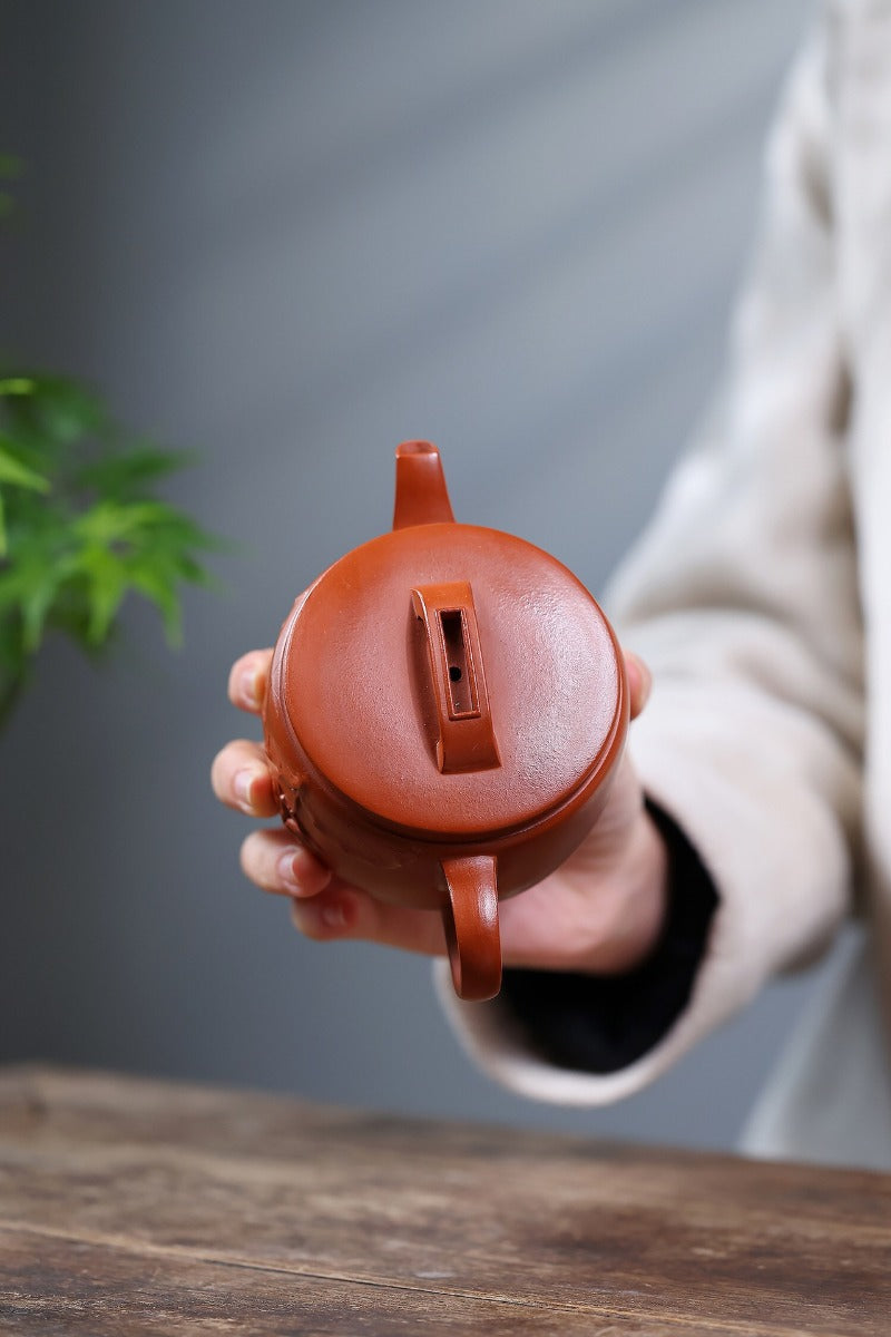 Théière Yixing Zisha [Lotus Hanwa] (Zhao Zhuang Zhu Ni - 180ml)