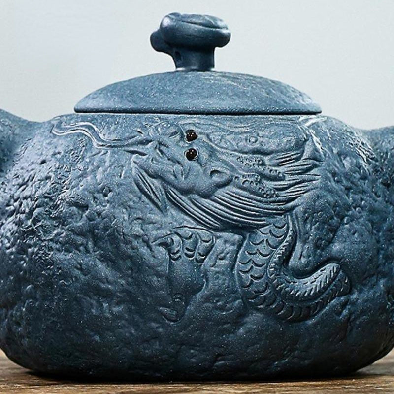 Yixing Zisha Teapot [Long Gongchun] (Lu Ni - 280ml)