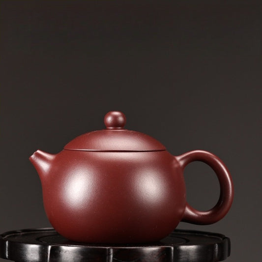 全手工宜兴紫砂茶壶【西施壶】（龙血砂 - 160ml）