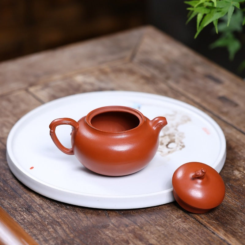 Teiera Yixing Zisha [Peach Leaves Wendan] (Zhao Zhuang Zhu Ni - 200ml)