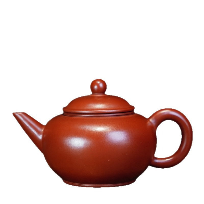 Full Handmade Yixing Zisha Teapot [Shui Ping Pot] (Dahongpao - 200ml)