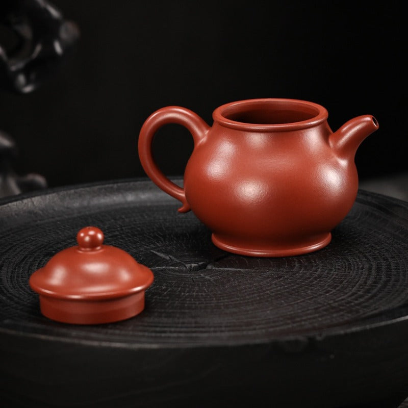Teko Yixing Zisha Buatan Tangan Sepenuhnya [Gao Pan Pot] (Dahongpao - 200ml)
