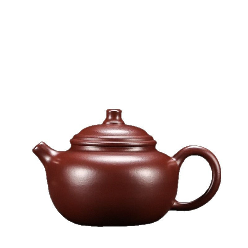 Full Handmade Yixing Zisha Teapot [Mini Rong Tian Pot] (Zi Zhu Ni - 120ml)