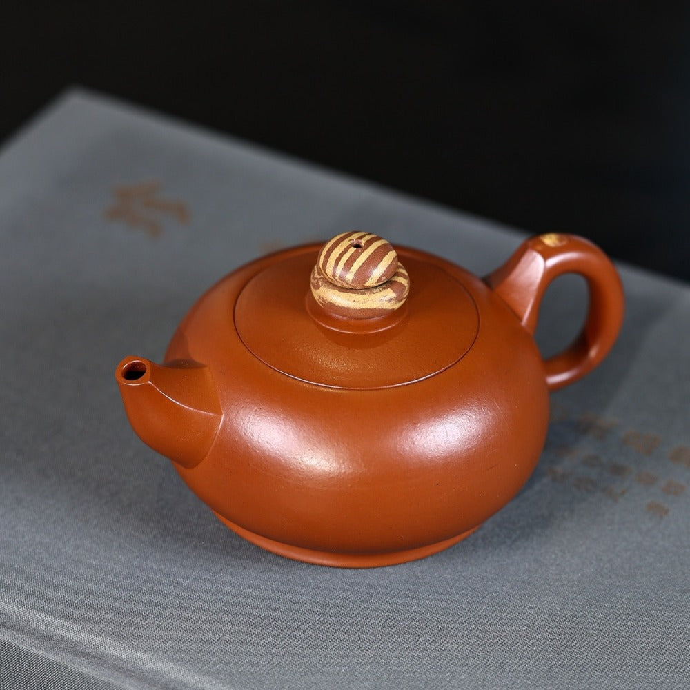 Théière Yixing Zisha entièrement faite à la main [La fortune arrive] (Xiao Meiyao Zhu Ni - 260ml)