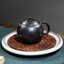 Load image into Gallery viewer, Full Handmade Yixing Zisha Teapot [Xixin Xishi 洗心西施] (Hei Luolan - 220ml)
