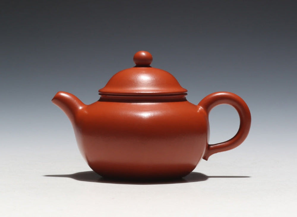 Full Handmade Yixing Zisha Teapot [Liufang Duo Zhi Pot] (Zhu Ni - 150ml)