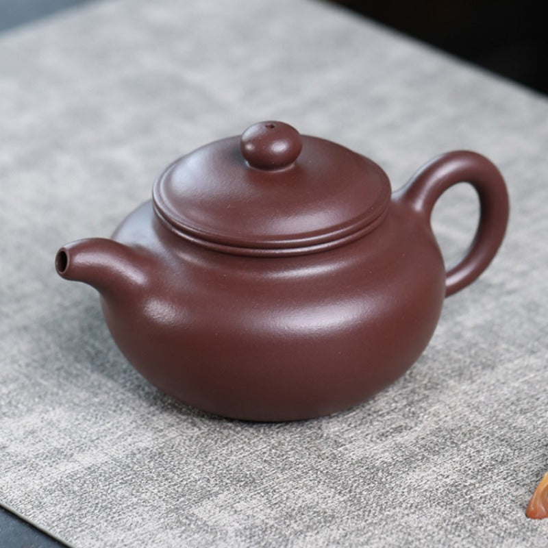 Full Handmade Yixing Zisha Teapot [Fanggu Pot] (Zi Ni - 270ml)