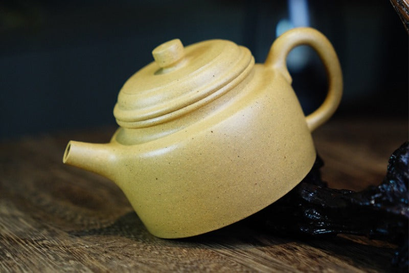 Théière Yixing Zisha entièrement faite à la main [Pot Dezhong] (Bensan Ni - 170 ml)