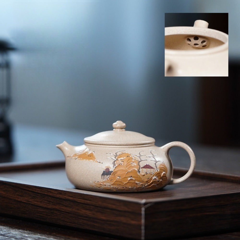 Tetera Yixing Zisha [Río Han Nevado] (Bai Duan Ni - 180ml)