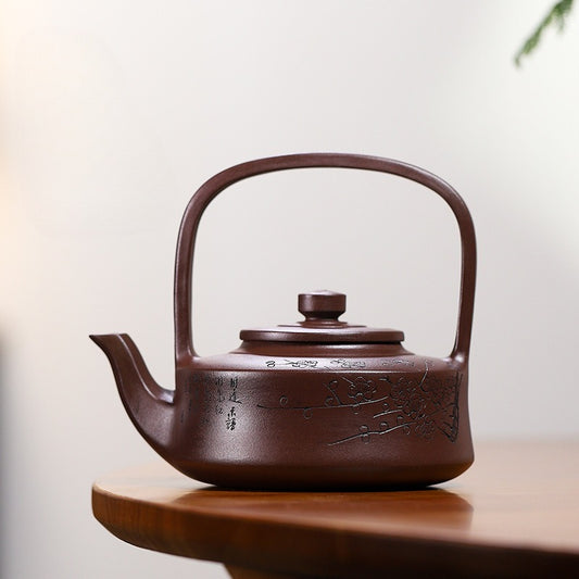 Yixing Zisha Teapot [Tibi Tiliang] (Zi Ni - 370ml) - YIQIN TEA HOUSE | yiqinteahouse.com | >300ml, teapot, teaware, zisha teapot