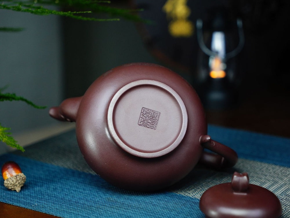 全手工宜兴紫砂茶壶 [饮炉壶] (底槽清 - 510ml)

