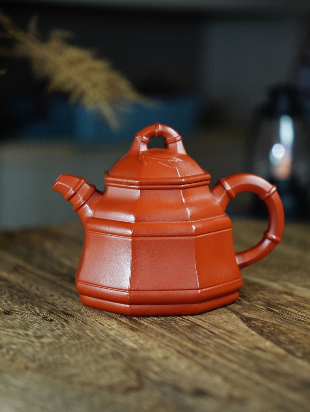 Full Handmade Yixing Zisha Teapot [Bafang Zhu Ding Pot] (Zhu Ni - 300ml)