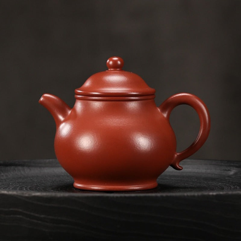 Teko Yixing Zisha Buatan Tangan Sepenuhnya [Gao Pan Pot] (Dahongpao - 200ml)
