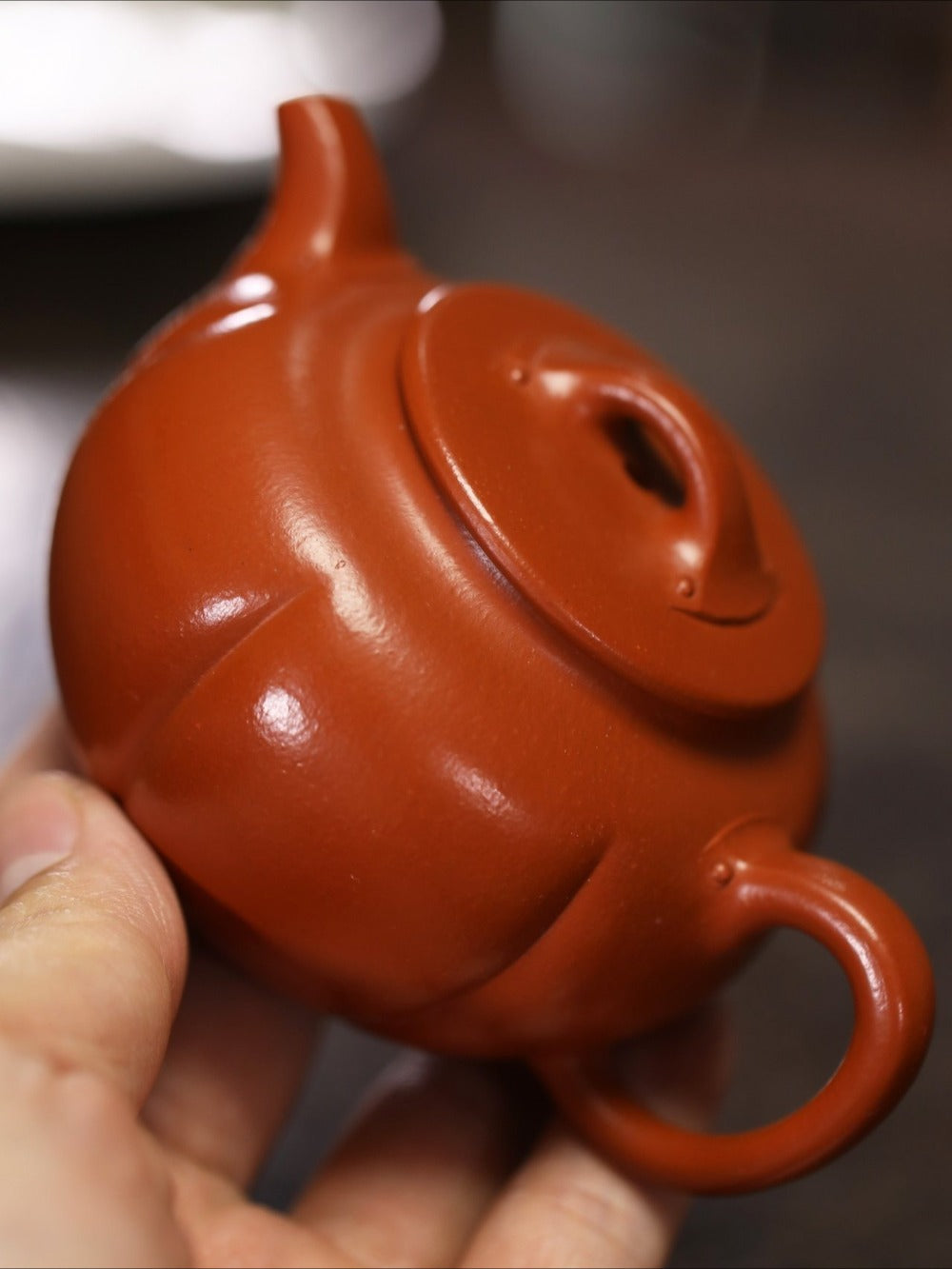 Full Handmade Yixing Zisha Teapot [Jin Nang Pot] (Zhao Zhuang Zhu Ni- 190ml)