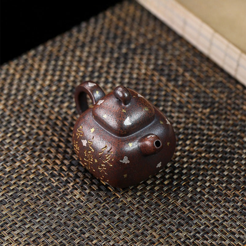 Full Handmade Yixing Zisha Teapot [Pao Zun Pot] (Firewood Fired Duan Ni - 130ml)