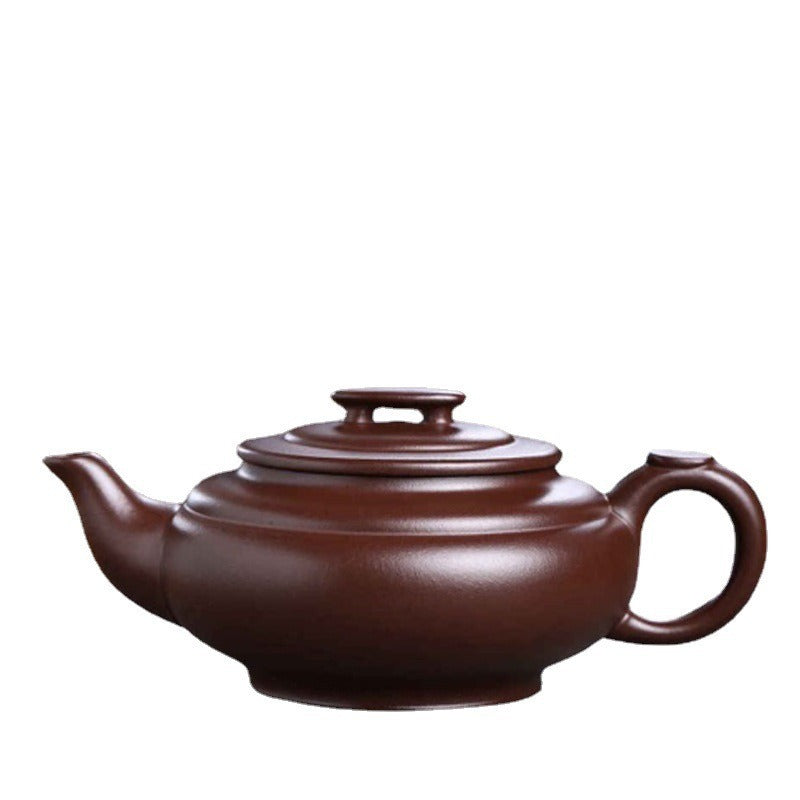 Vollständig handgefertigte Yixing-Zisha-Teekanne [Shang Xin Qiao Pot] (Shi Hong - 370 ml)