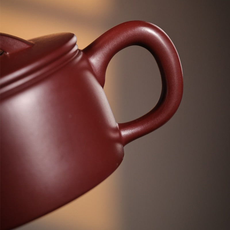 Théière Yixing Zisha entièrement faite à la main [Mini pot Hanwa] (Long Xue Sha - 140ml)