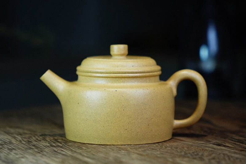 Théière Yixing Zisha entièrement faite à la main [Pot Dezhong] (Bensan Ni - 170 ml)