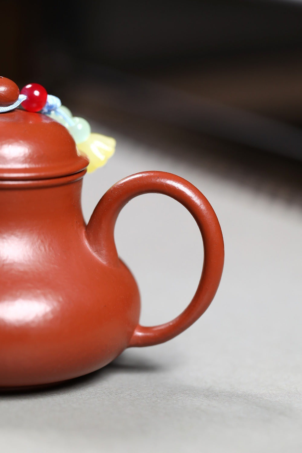 Yixing Zisha Teapot [Mini Si Ting] (Wrinkled Skin Zhu Ni - 100ml)